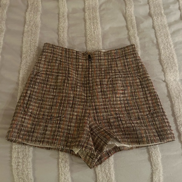 SANDRO Hubert Zip Front Tweed Shorts - size 40 worn once great condition - Picture 12 of 13